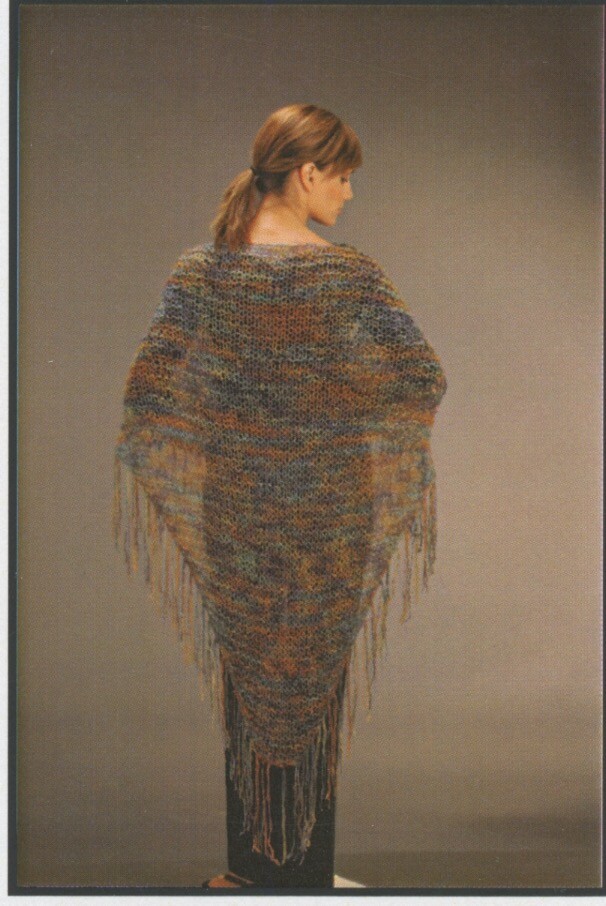 Fiesta Famous Shawl Knitting Pattern - Beginner, Easy Knit