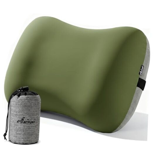 Inflatable Neck Pillow for Camping Beach SUV Car 15 x 11 inch 1 1pcs Ary Green