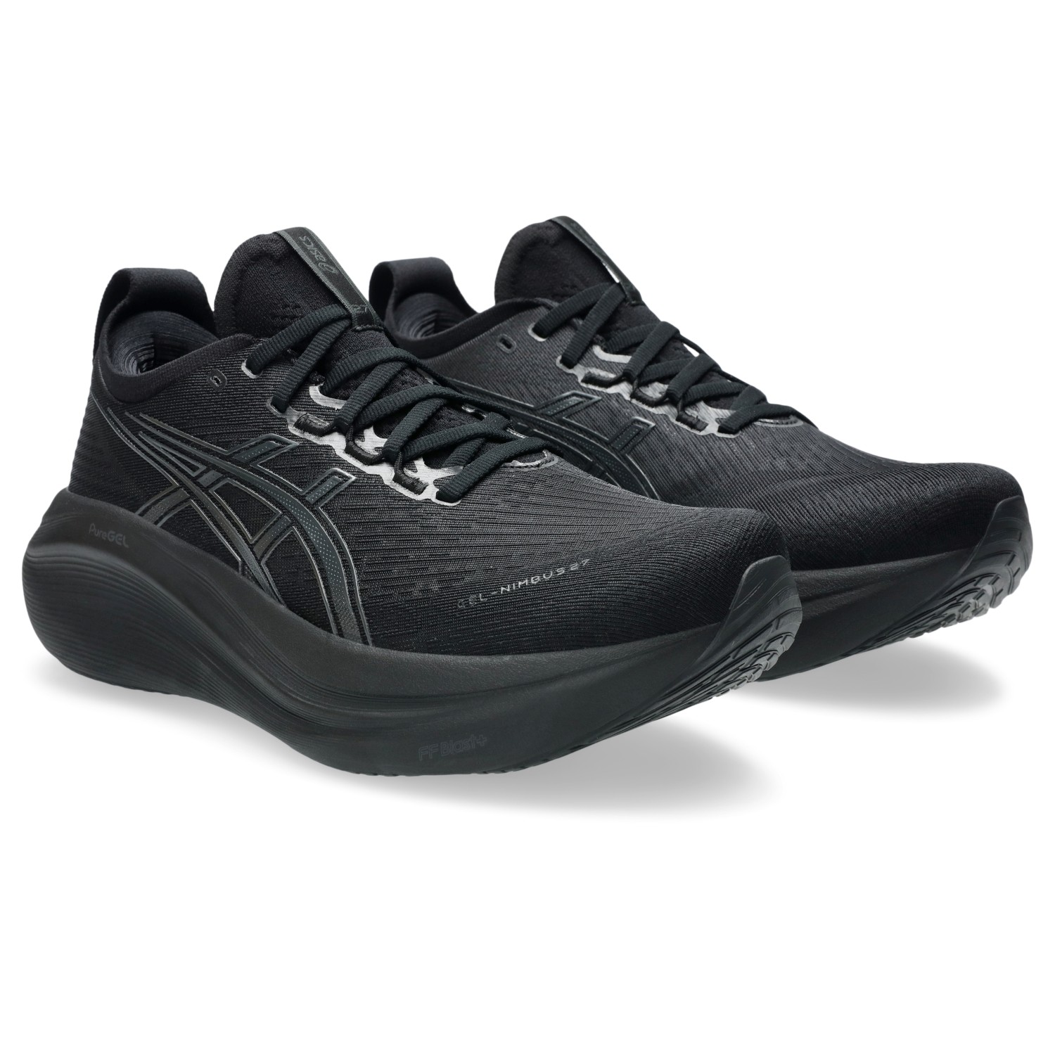 ASICS Men's Gel-Nimbus 27 Running Shoes, Black/Graphite Grey