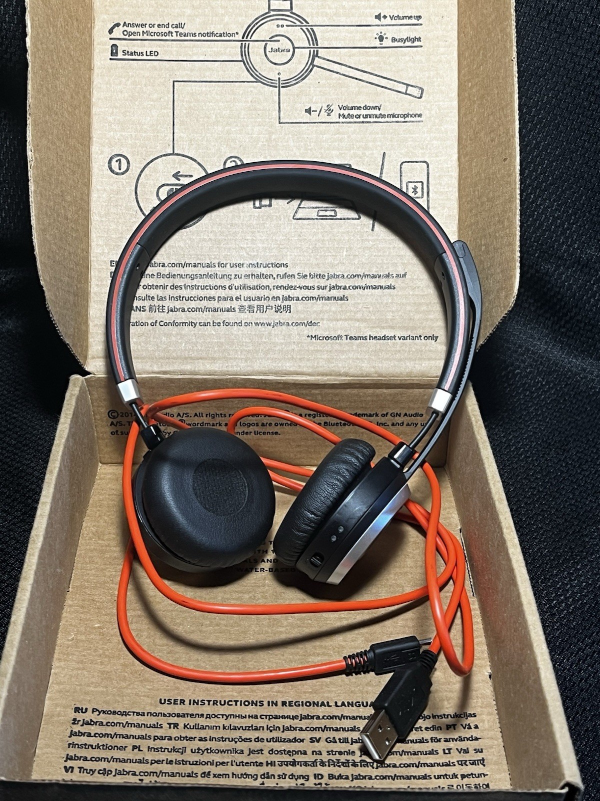 Jabra Evolve 65 Professional Wireless Headset In Box
