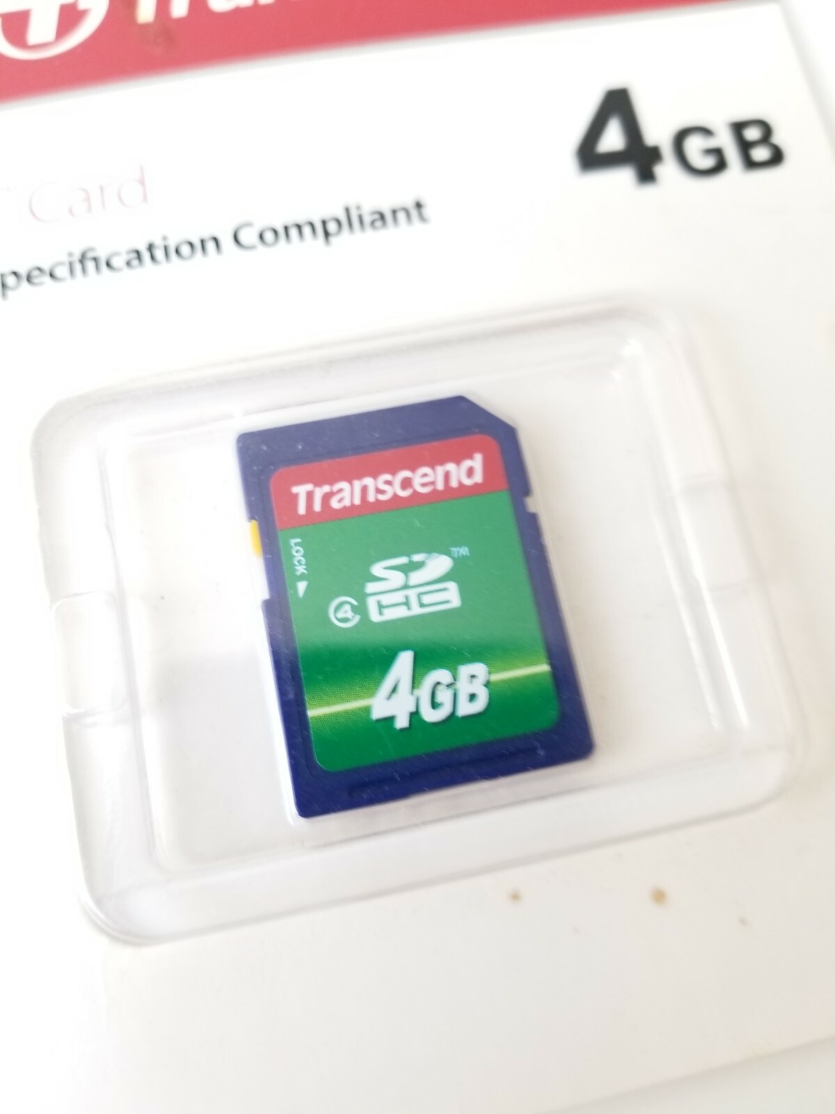 Transcend 4GB Class 10 Secure Digital SDHC Memory  CARD