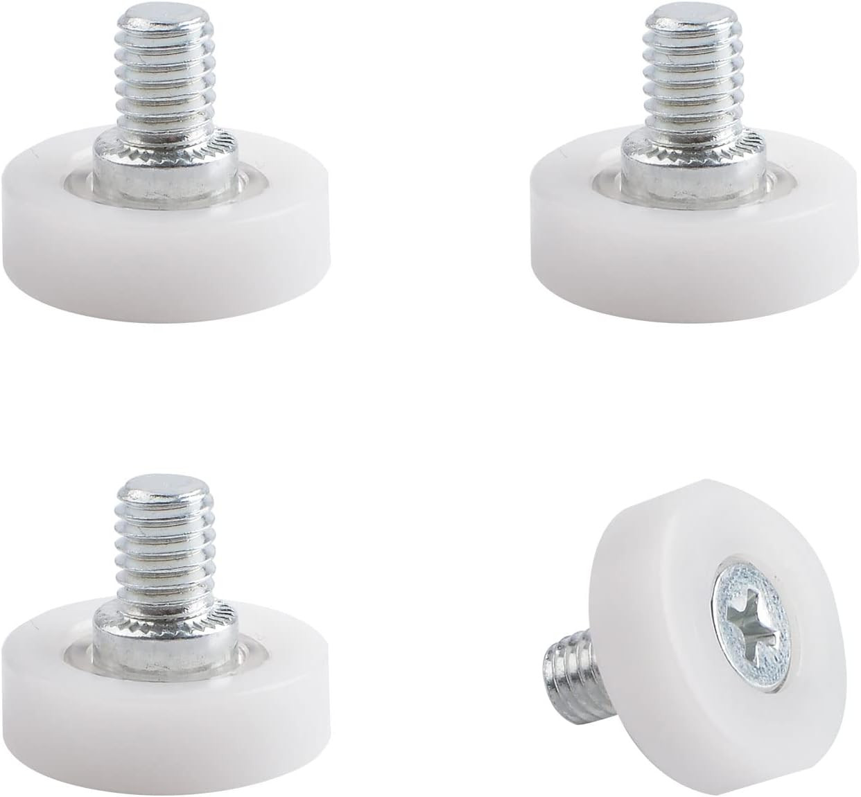 Drawer Roller, 4Pcs POM Plastic Cabinet Drawer Slides Wheels Drawer Positioning