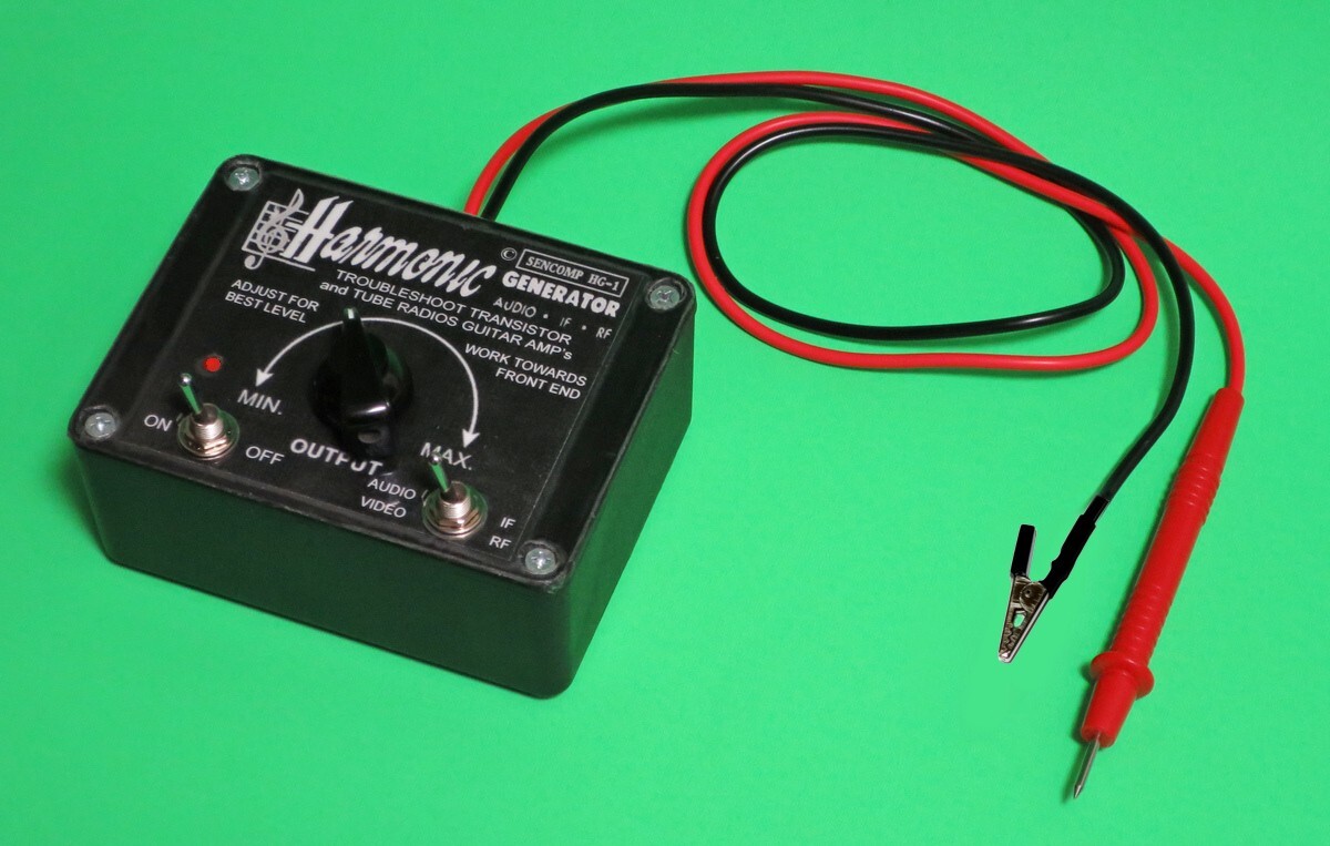 SENCOMP HG-1 SIGNAL INJECTOR TO TROUBLESHOOT GUITAR AMPS FENDER HAM RADIO +more