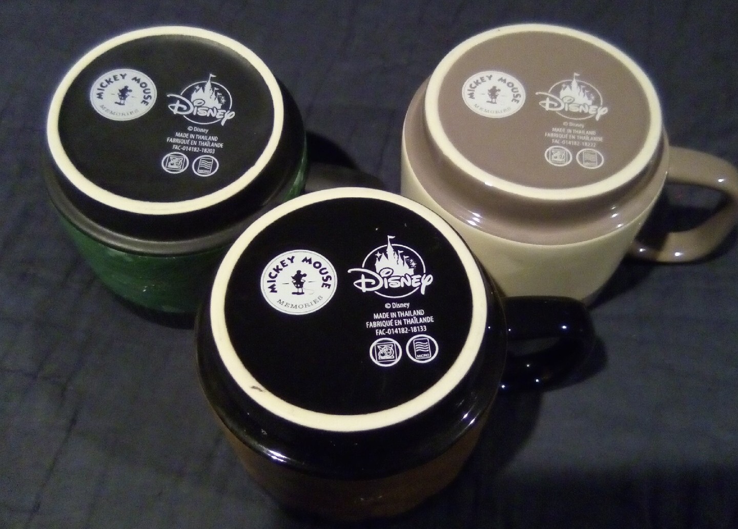 Mickey Mouse Memories Stackable Coffee Cups Plus Disney Ornaments