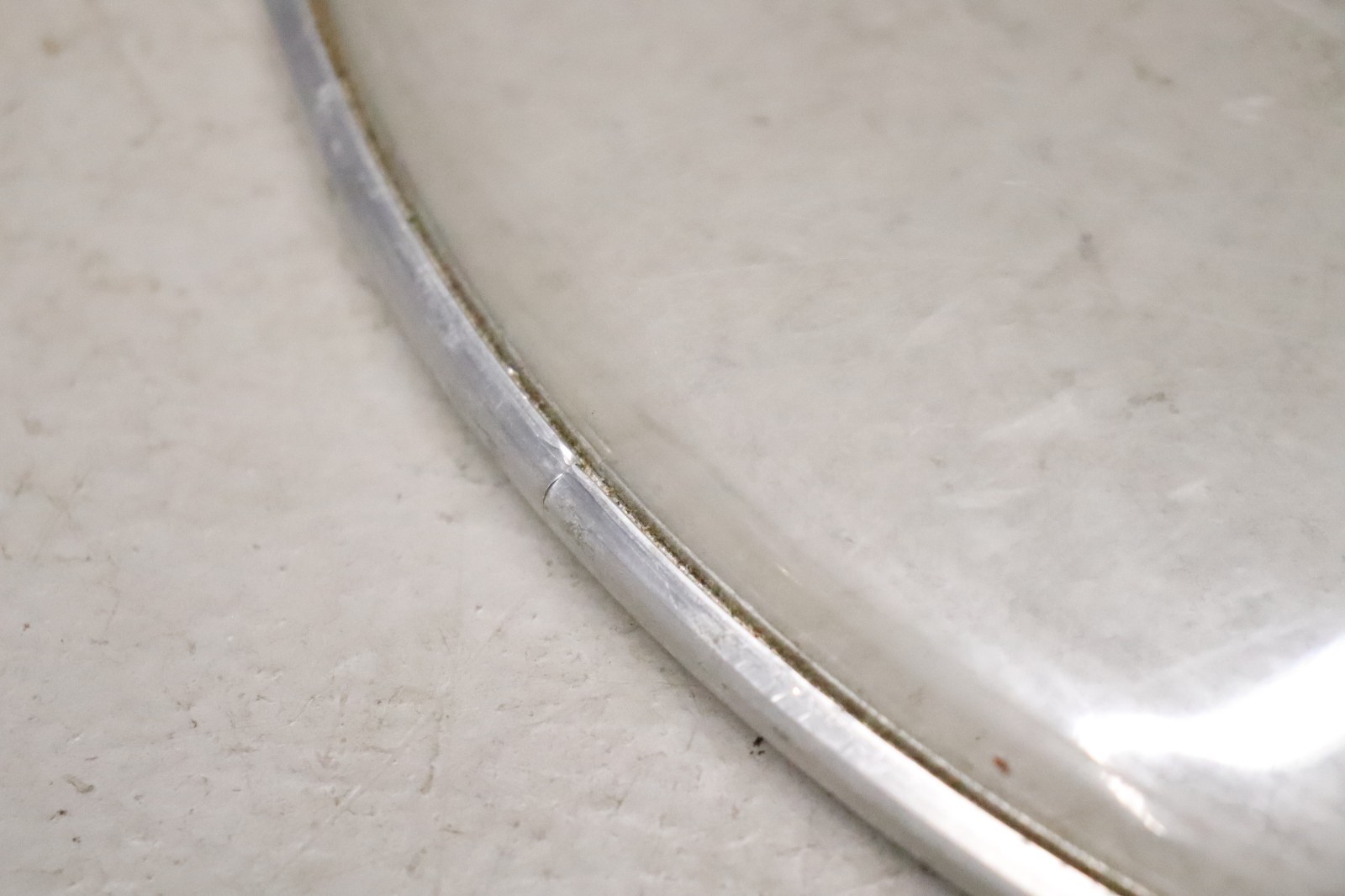 Ludwig 16" Striders Clear Silver Dot Drum Head Vintage