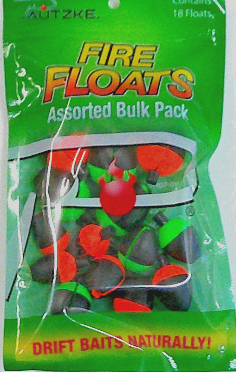 Pautzke Bait Co. Fire Floats Combo Pack Aerodynamic Two-Tone Trout Fishing 18 pk