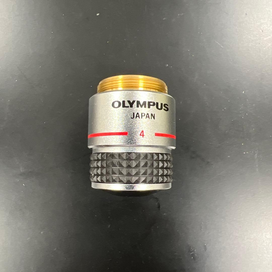 Olympus A 4 / 0.10 160/- Microscope Objective Lens Achromat 4x Tested Japan