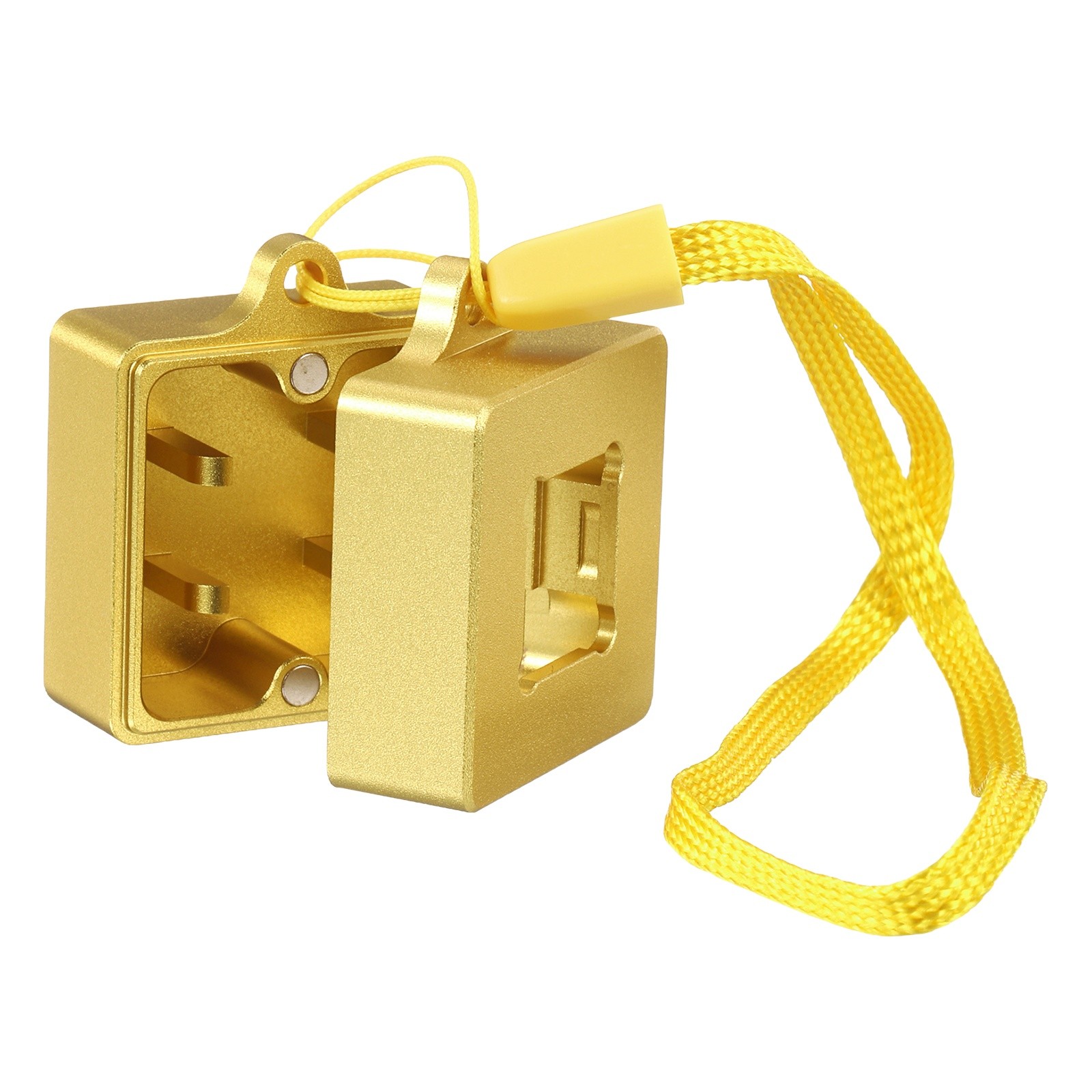 3 in 1 Switch Opener Aluminum Keyboard Switch Opener Magnet with String Gold
