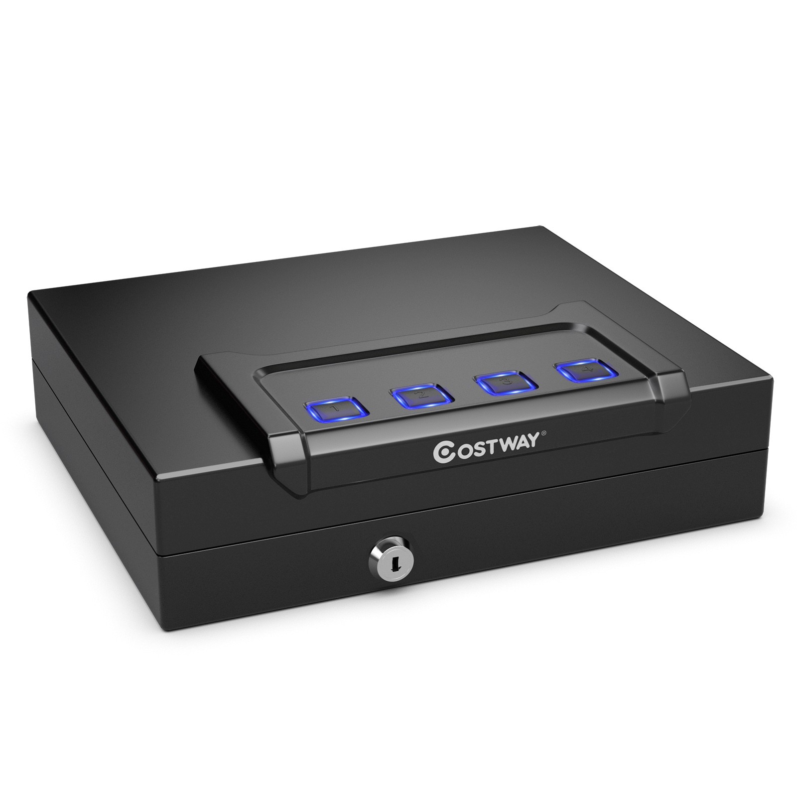 Costway Gun Security Safe Dual Firearm Safety Device Keypad Key Quick-Access