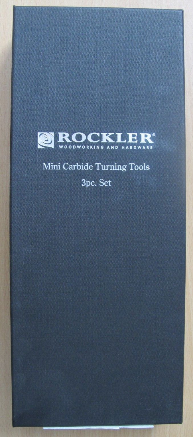 Rockler Mini Ergonomic Carbide Turning 3 Piece Set Woodworking Tools Unused 1021