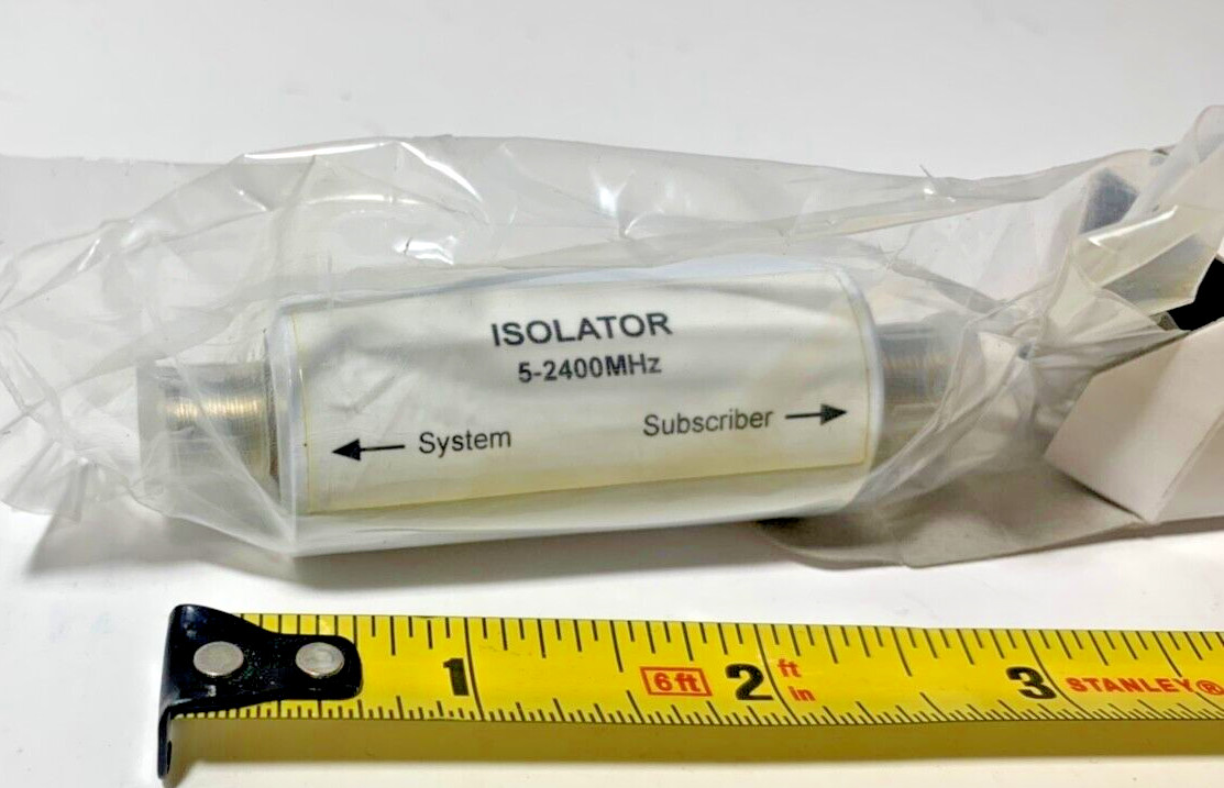 5Mhz to 2.4GHz F-Type Input & Output Insulated Ground Isolation Transformer