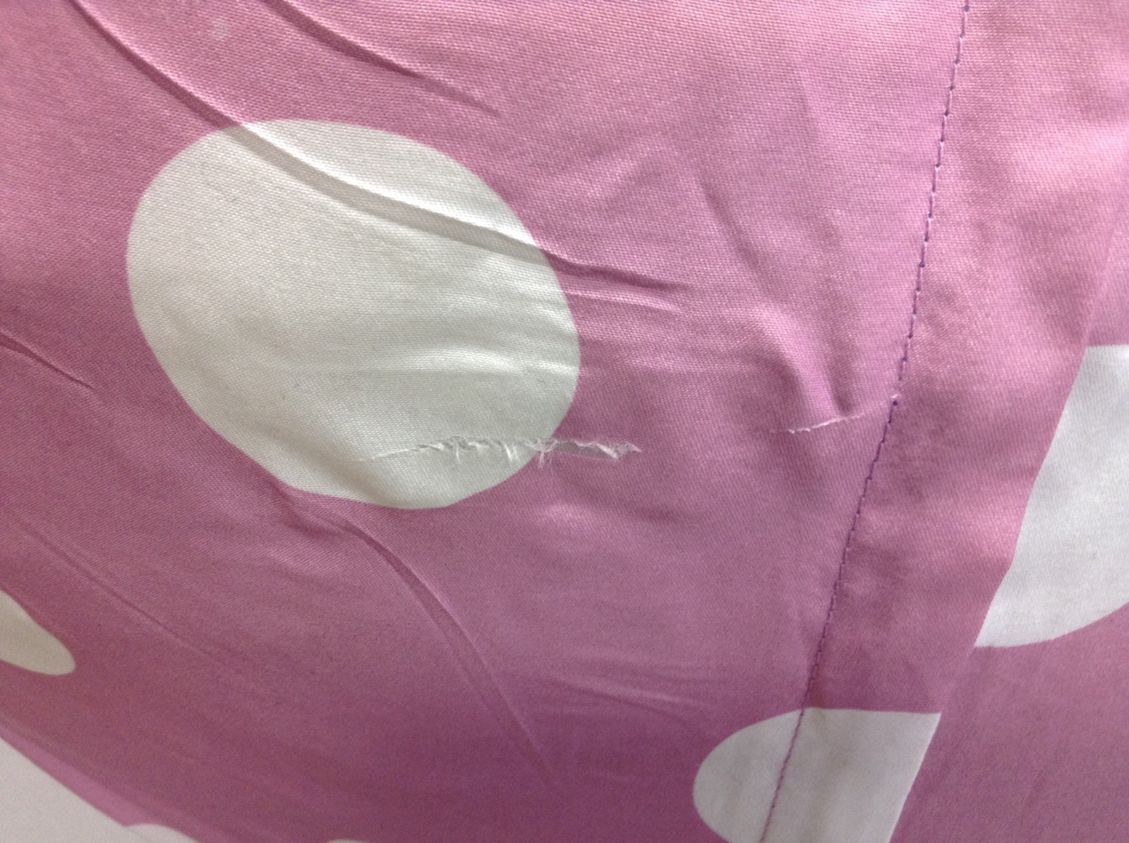 Pink Polka Dot Kids Teen foam chunked Beanbag Chair removeable cover insert 36"