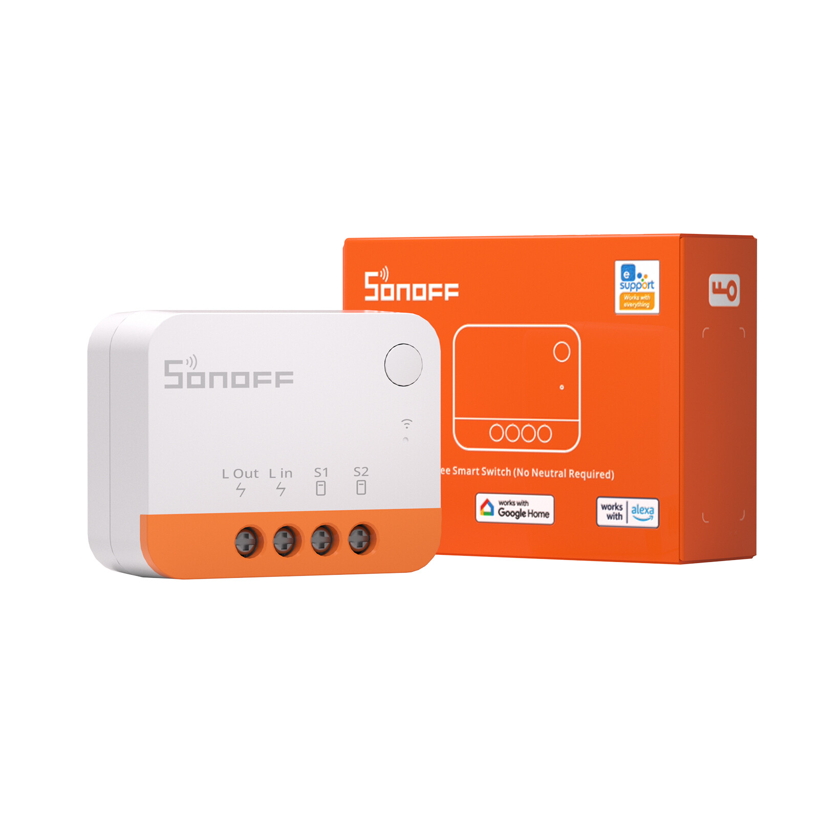ZBMINIL2 ZigBee Wireless Switch 2-Way Smart Switch Support SONOFF ZIGBEE Gateway