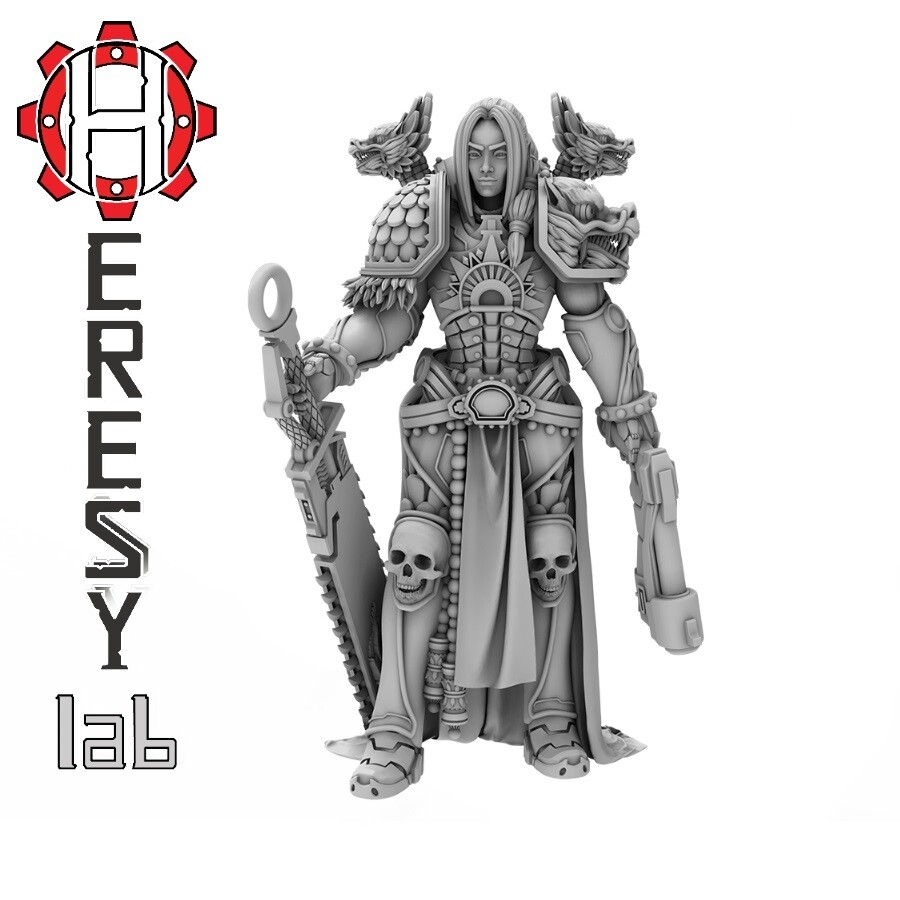 Tomoe Gozen HL70 28mm Imperial Guard Female Sisters of Battle Heresy Lab