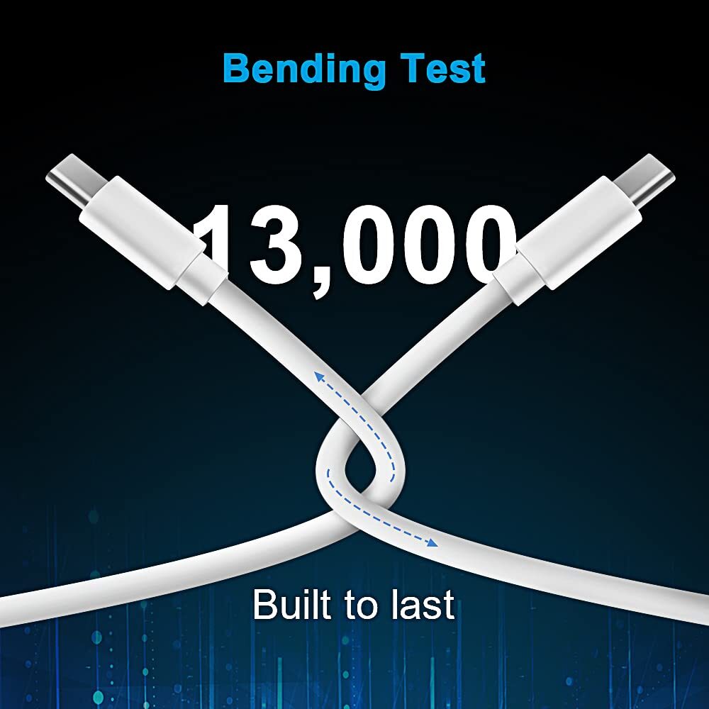 For iPhone 15 Pro Max Plus iPad Android 35W USB-C Fast Charger PD Type-C Cable