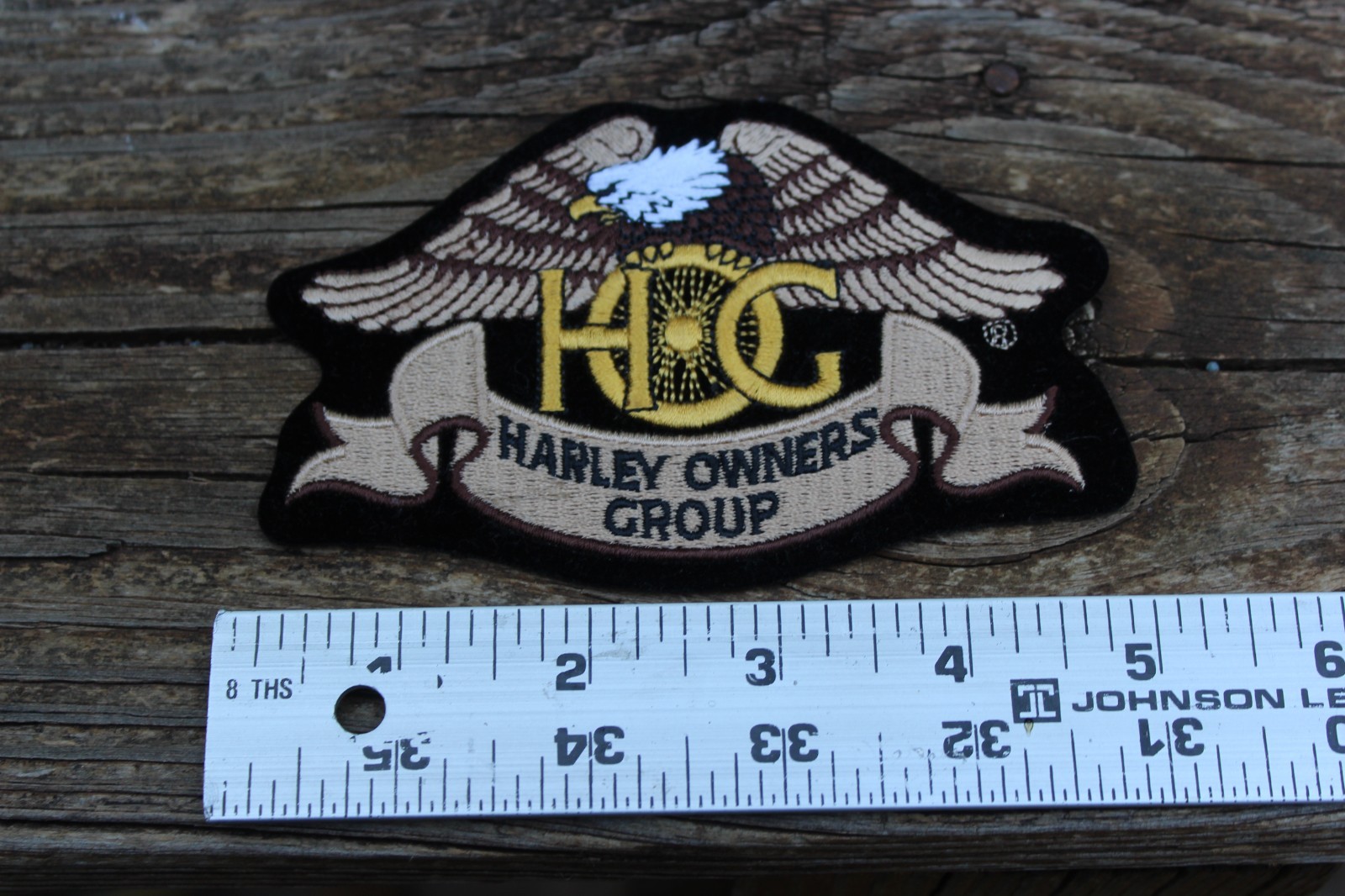 TWO HARLEY DAVIDSON HARLEY OWNERS GROUP PATCHES