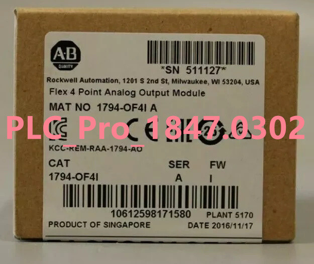 1PCS NEW Allen Bradley 1794-OF4I SER A Flex 4 Point Analog Output Module