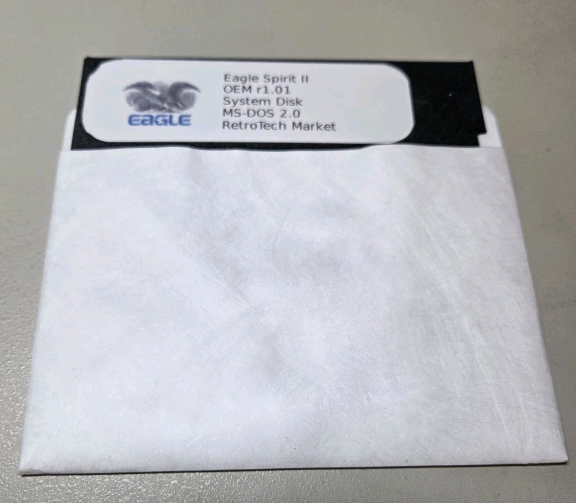 Eagle Spirit II MS-DOS 2.0 System Disk R1.01 New 5 1/4 Disk