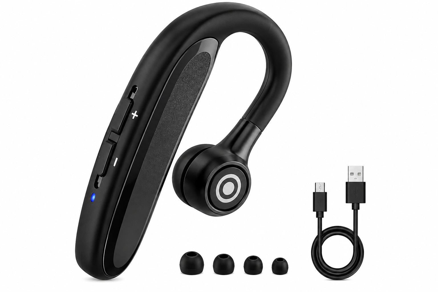 Bluetooth Wireless Earbud Headset w/Mic for iPhone Android Samsung