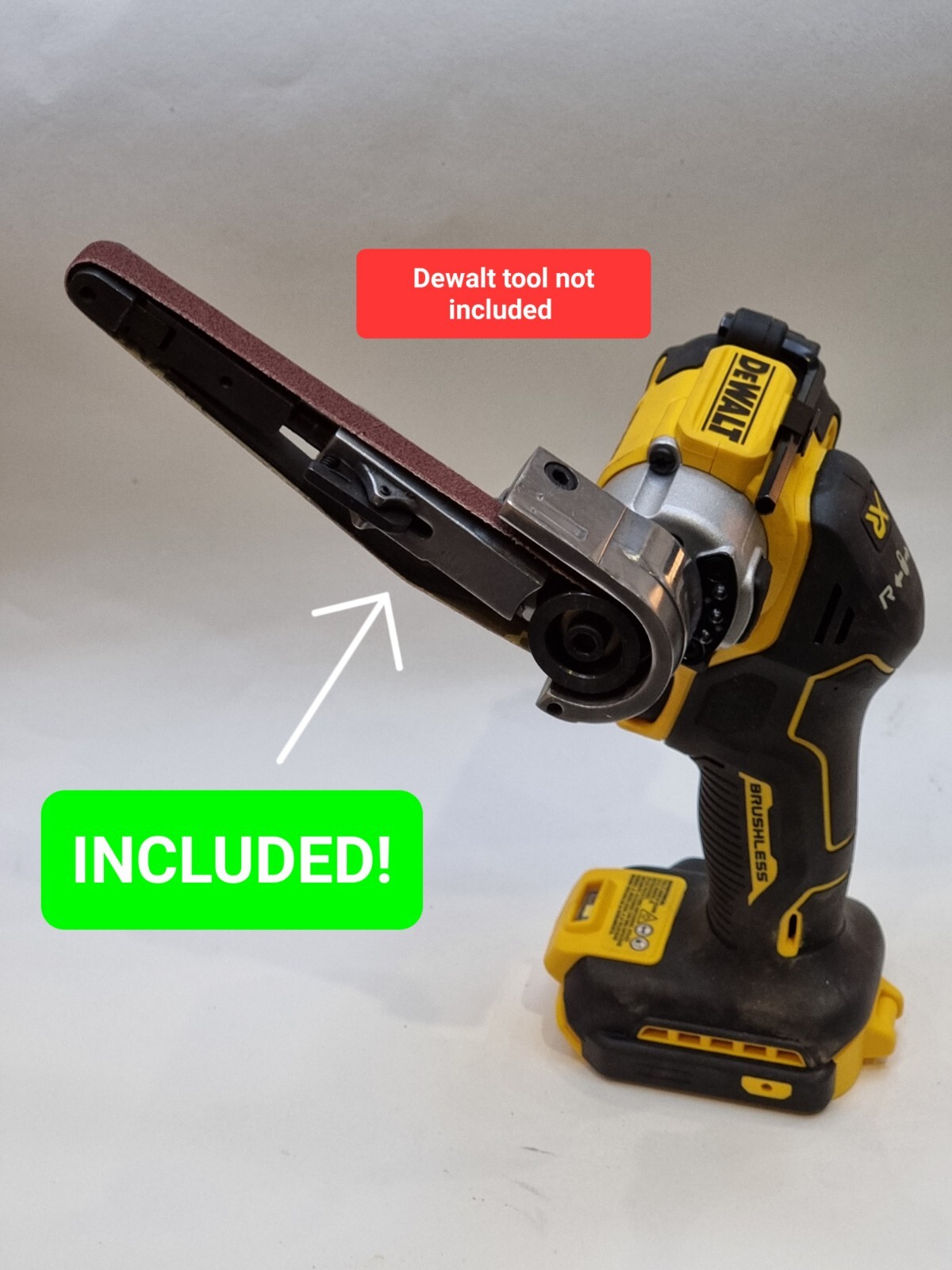 For Dewalt DCS438 18V 20V Cut Off Saw 10mm Belt Sander conversion kit