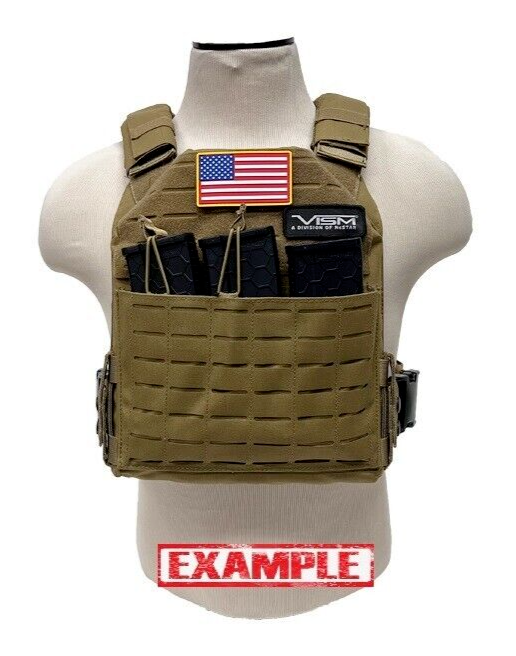 VISM Laser Cut Kangaroo Plate Carrier Vest MED-2XL for 10x12 plate Tactical ODG