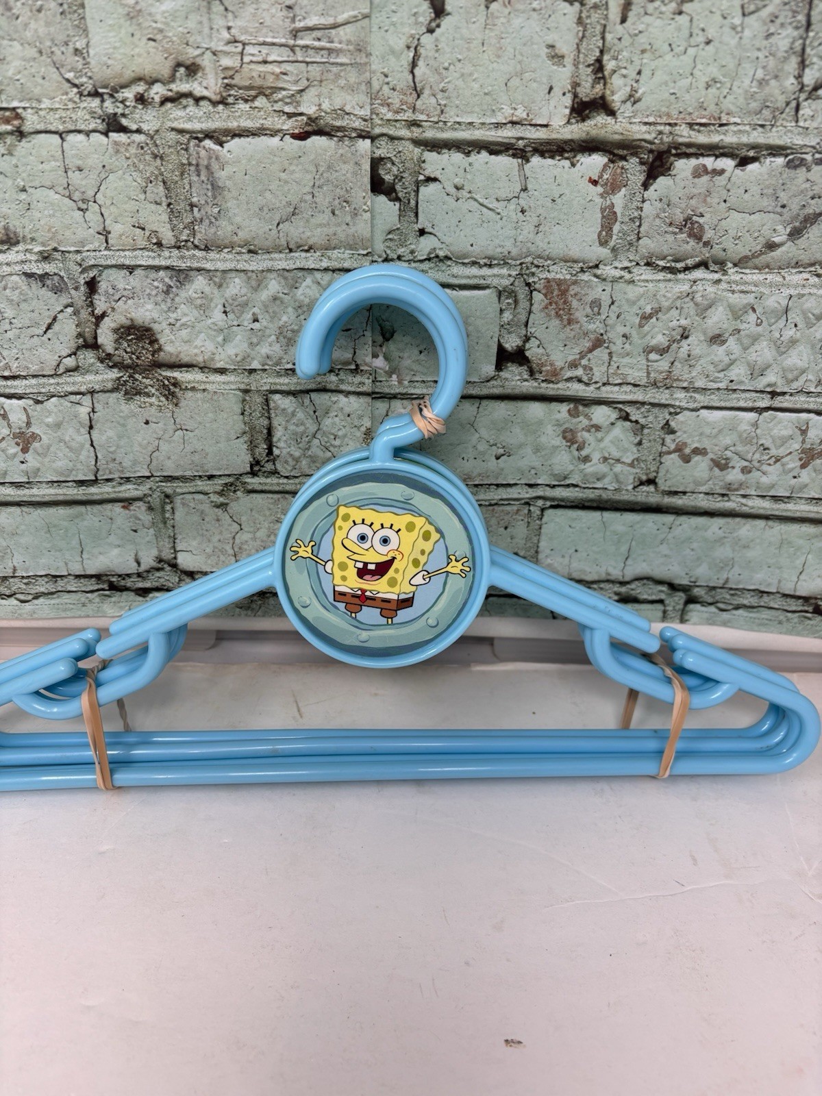 SpongeBob SquarePants Children’s Hangers Toddlers Blue Sponge Bob Lot Of 5