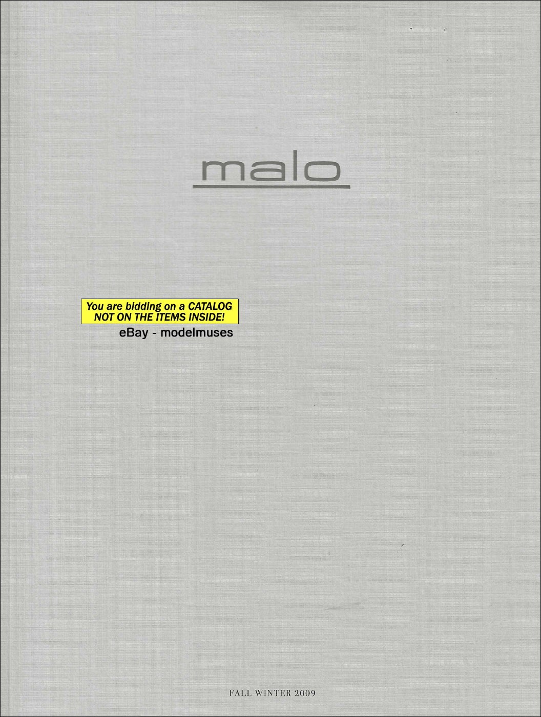 MALO Womenswear & Menswear Fashion CATALOG Fall 2009 HEIDI MOUNT Matthew Avedon