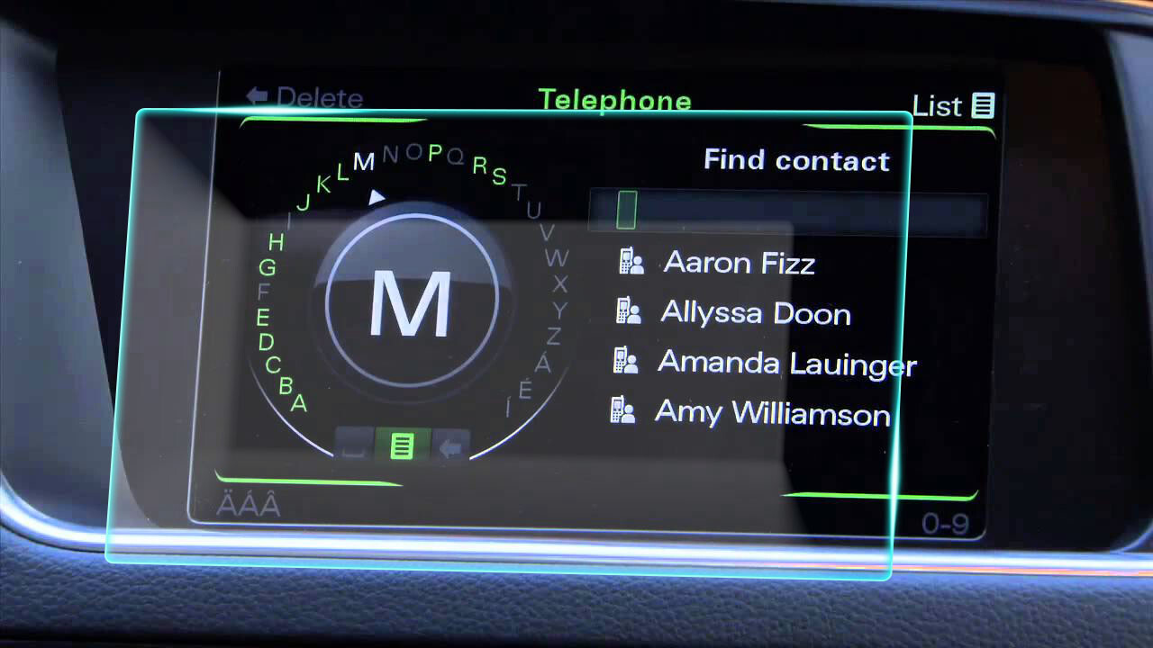 Crystal Clear Screen Protector for 2013 Audi A4 Vehicle Navigation