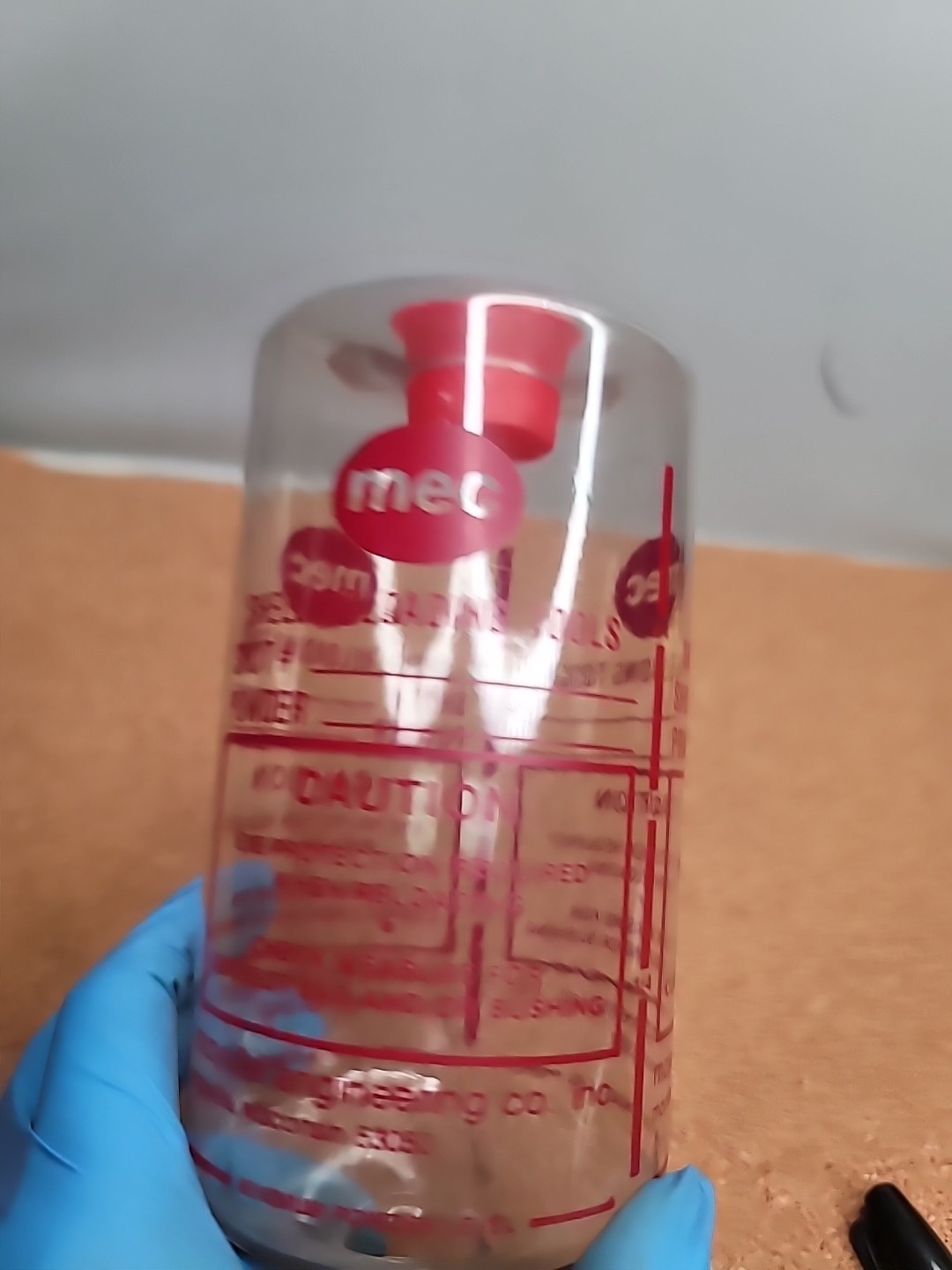 MEC 6 INCH SHOT, POWDER BOTTLE - NOS