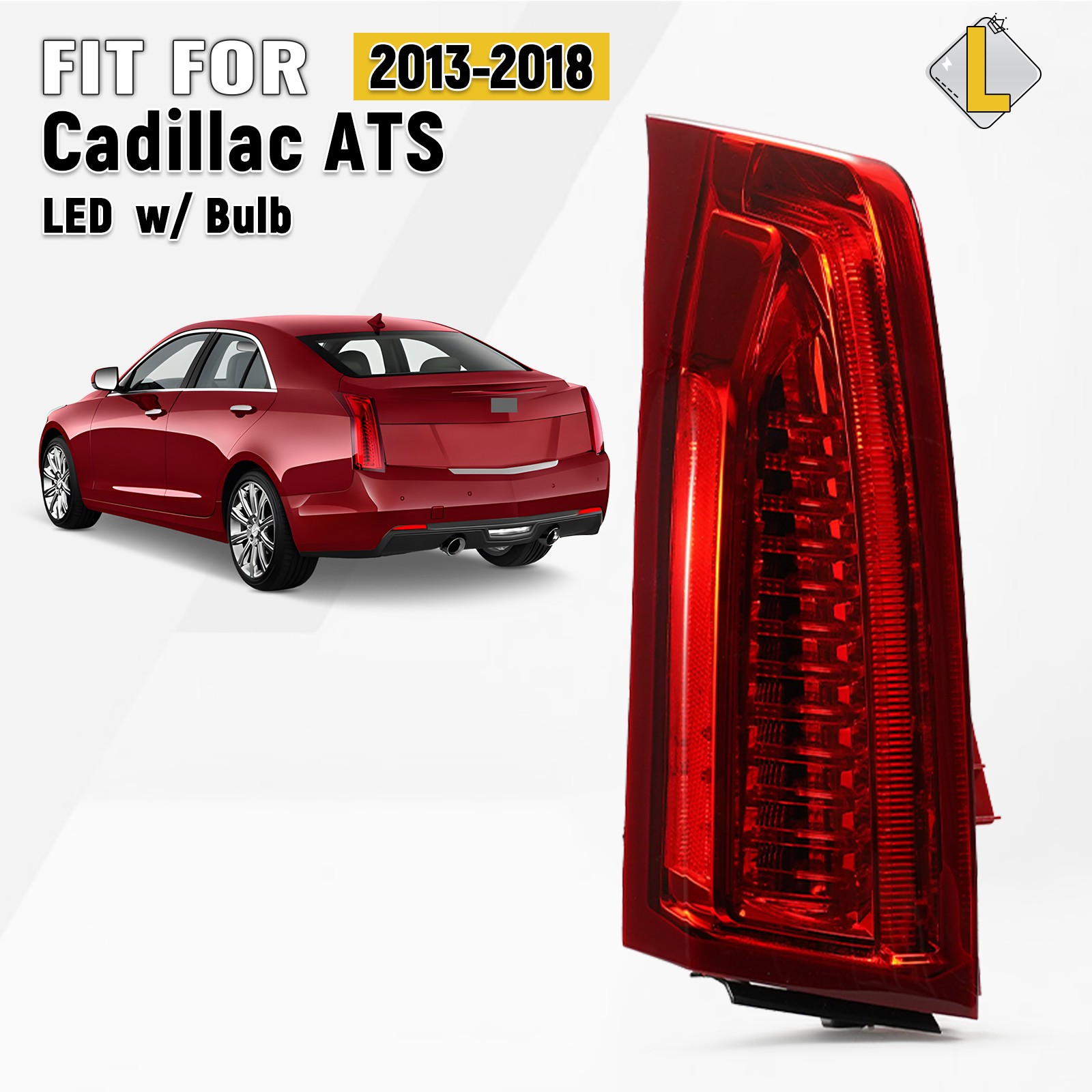 LED Tail Light For 2013-2018 Cadillac ATS w/ Bulb Brake Lamp Driver Left Side