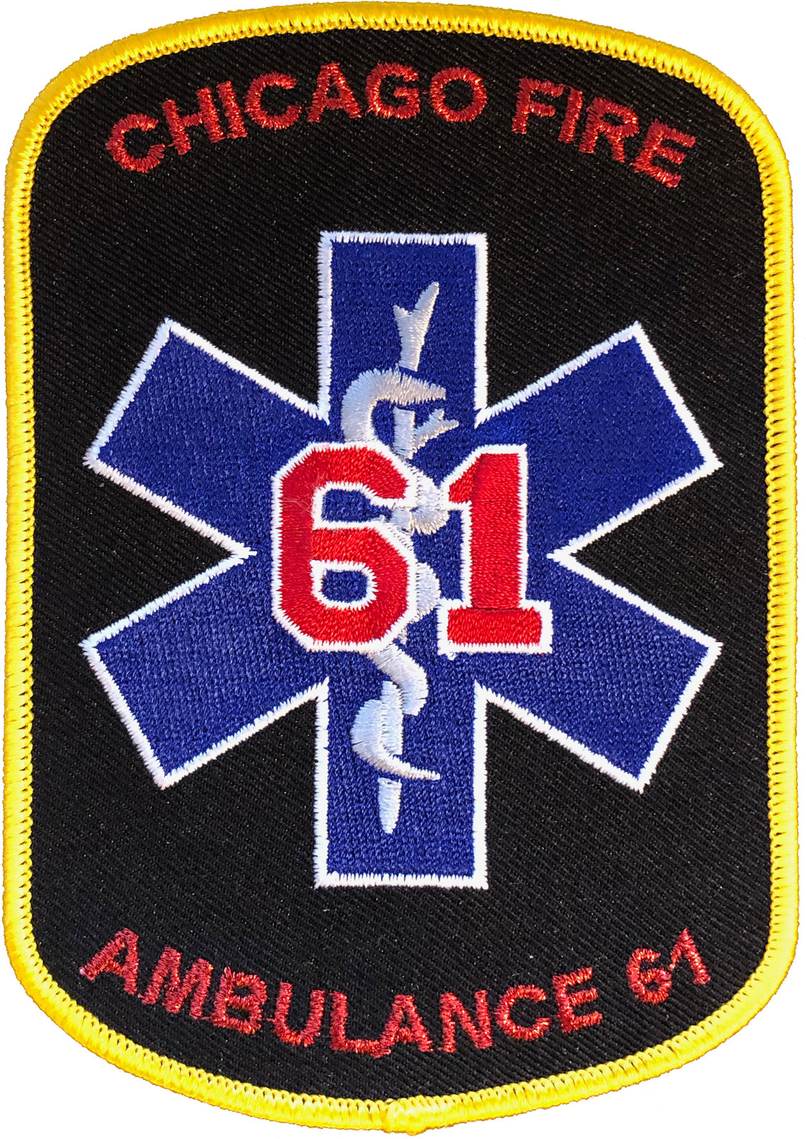 CHICAGO FIRE TV SHOW SHOULDER PATCH: Ambulance 61