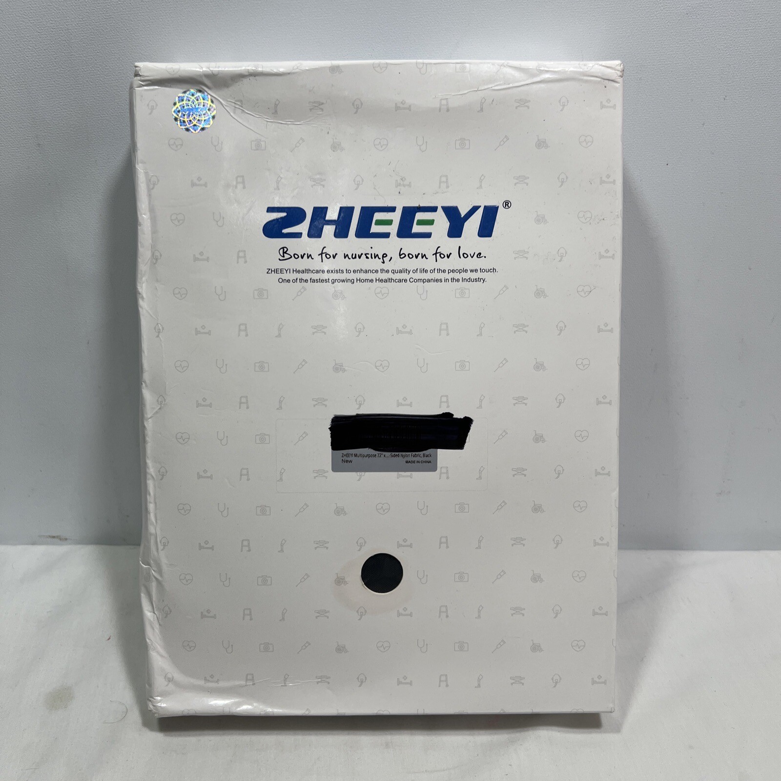 ZHEEYI Multipurpose 72" x 40" Positioning Bed Pad with Reinforced Handles, Black