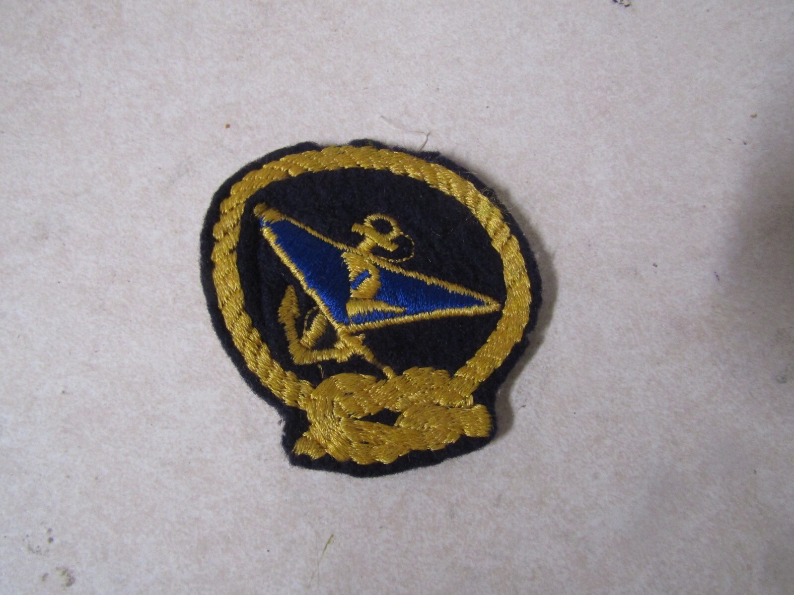 MILITARY PATCH OLDER UNSURE UNITED STATES NAVY ROPES AND ANCHOR