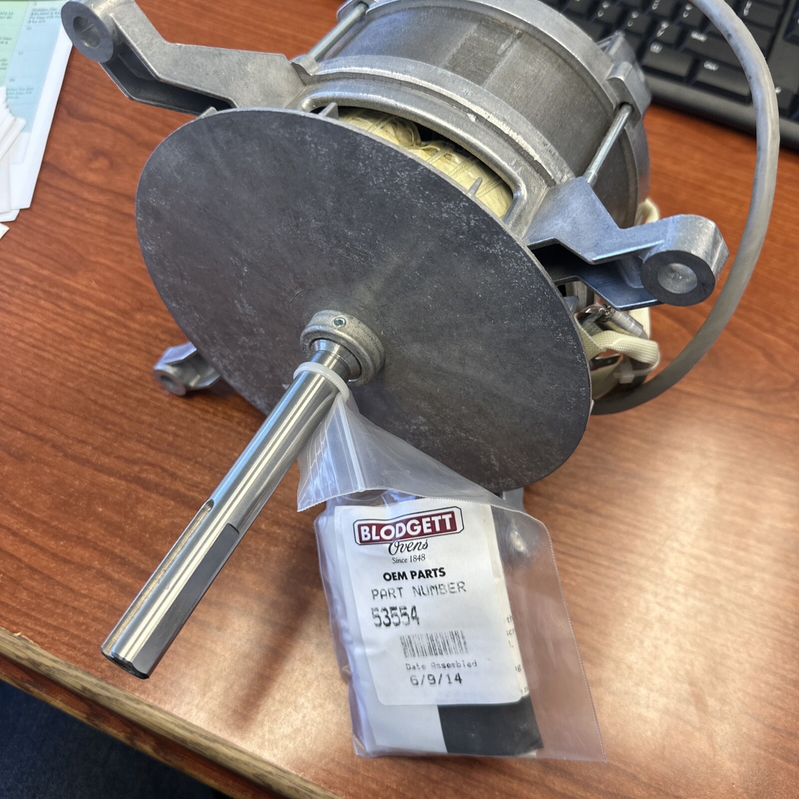 53554 Blodgett Kit,Motor Seal Xl50Ec Genuine OEM BL53554