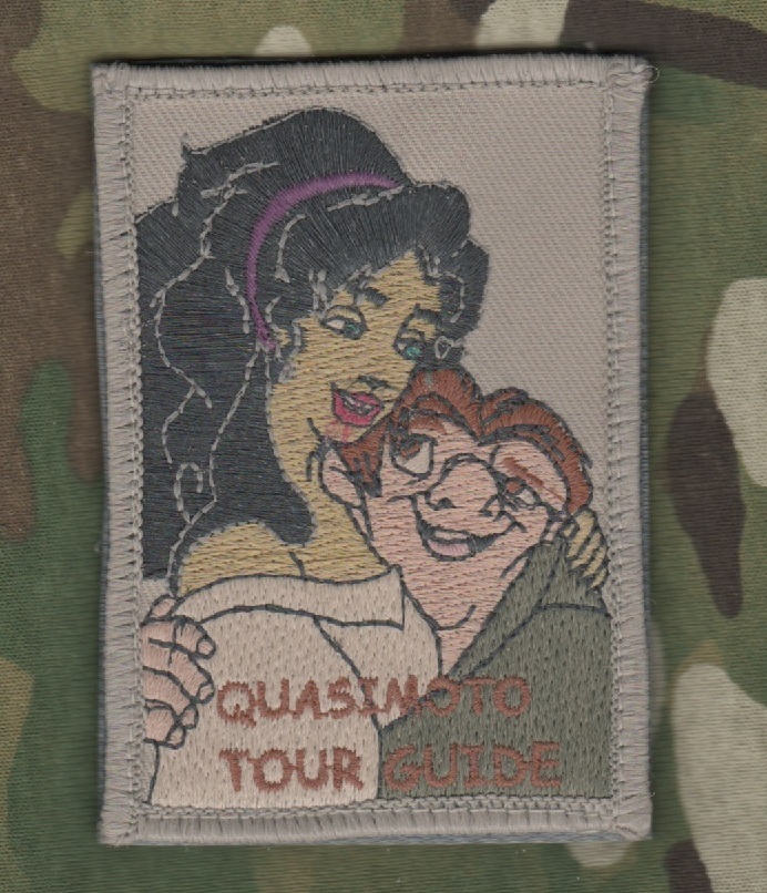 USMC FORCE RECON RANGERS DEATH SNIPER vêlkrö FUN PATCH: QUASIMOTO TOUR GUIDE