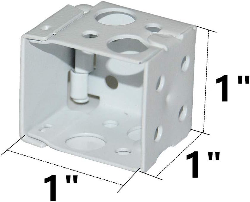 Box Mounting Bracket 1set for 1" Mini Blinds White Color Window Blinds Headrail
