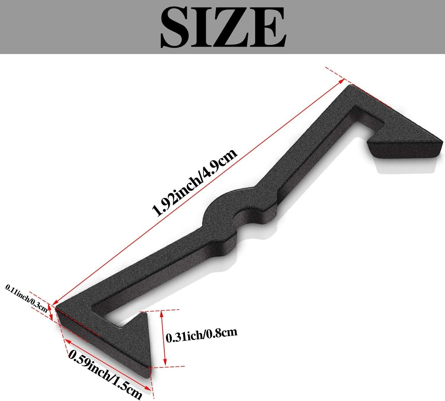 50 Pegboard Clips Hook Locks Black Plastic Peg Locks Display Hook Retainers F...