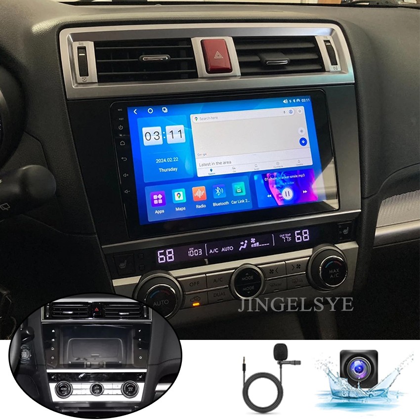4 core 64G Carplay Android Car Stereo Radio For 2015-2018 Subaru Legacy Outback