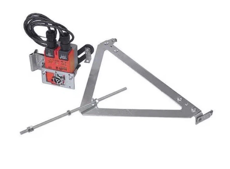 Dayton 24N065 Double Panel Vertical Wall Shutter Motor, 100-240V, 50/60 Hz
