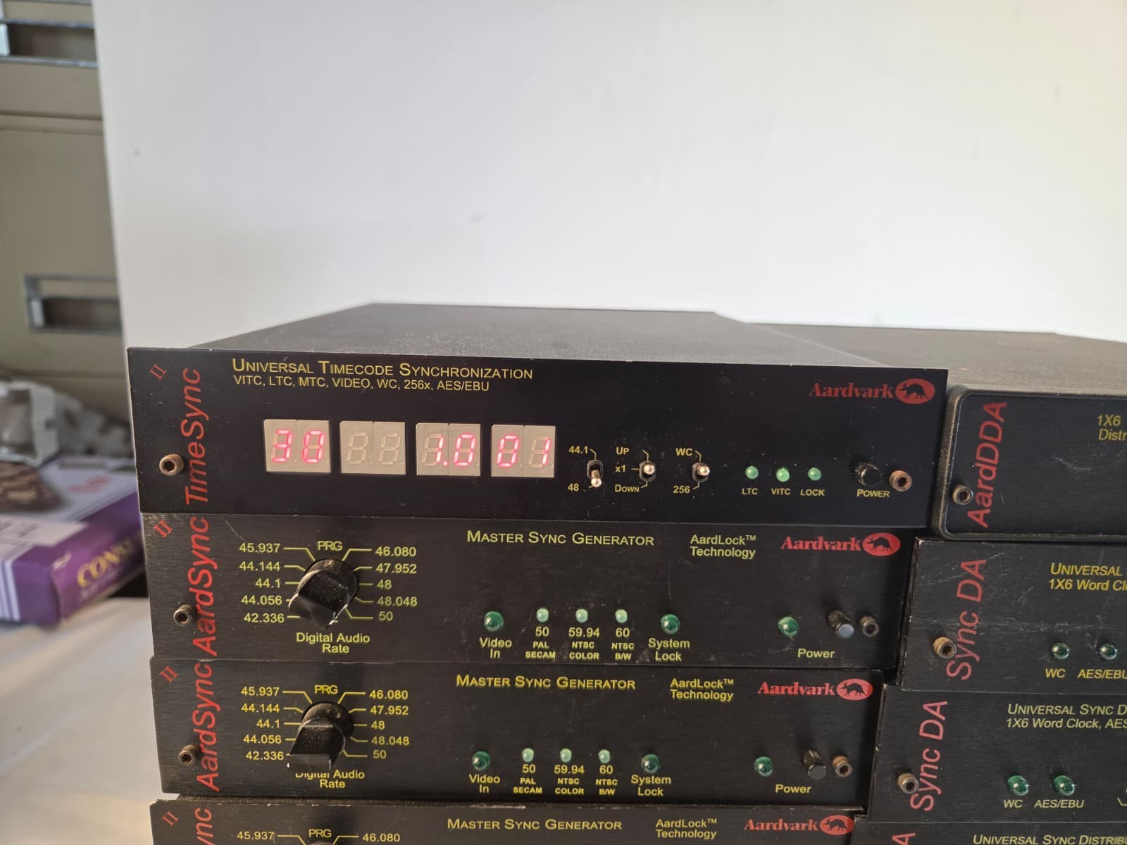 Aardvark Digital Synchronization Equipment Lot - AardSync II, TimeSync II, Sync