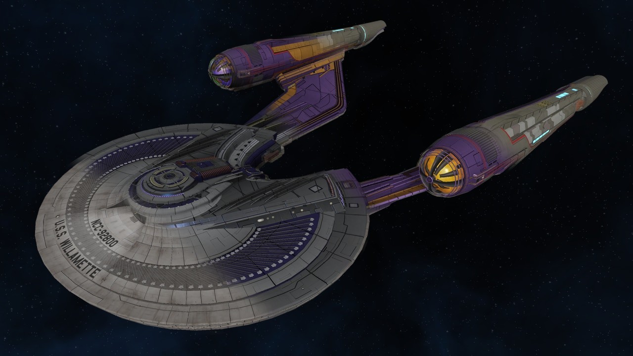Star Trek U.S.S Franklin 3d Resin Print 8.5"