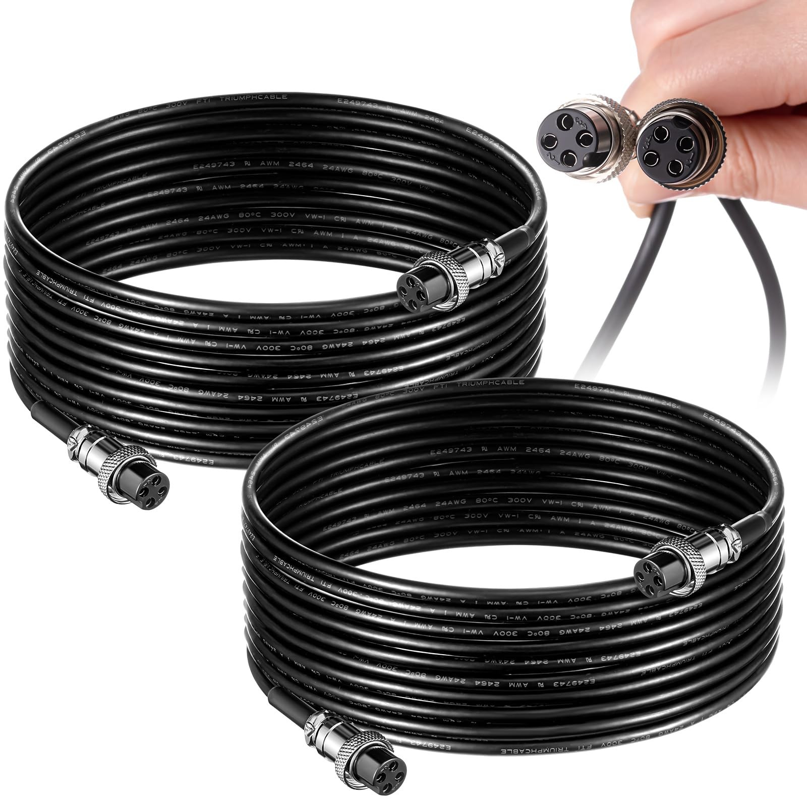 Relaxweex 2 Pcs 15 ft Floor Scale Cable 4 Pin Scales Cable with Connectors fo...