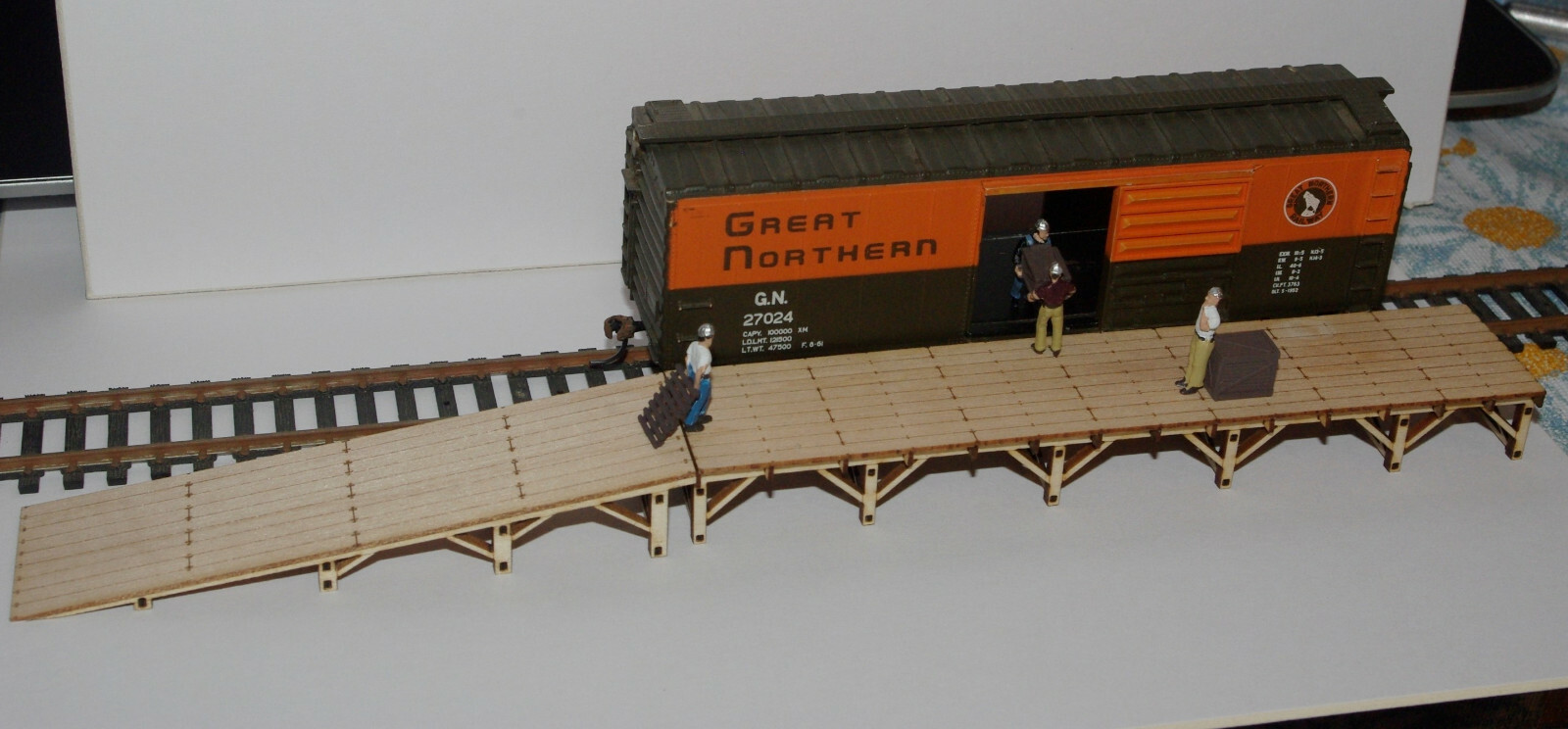 Ho scale laser cut Loading dock kit.