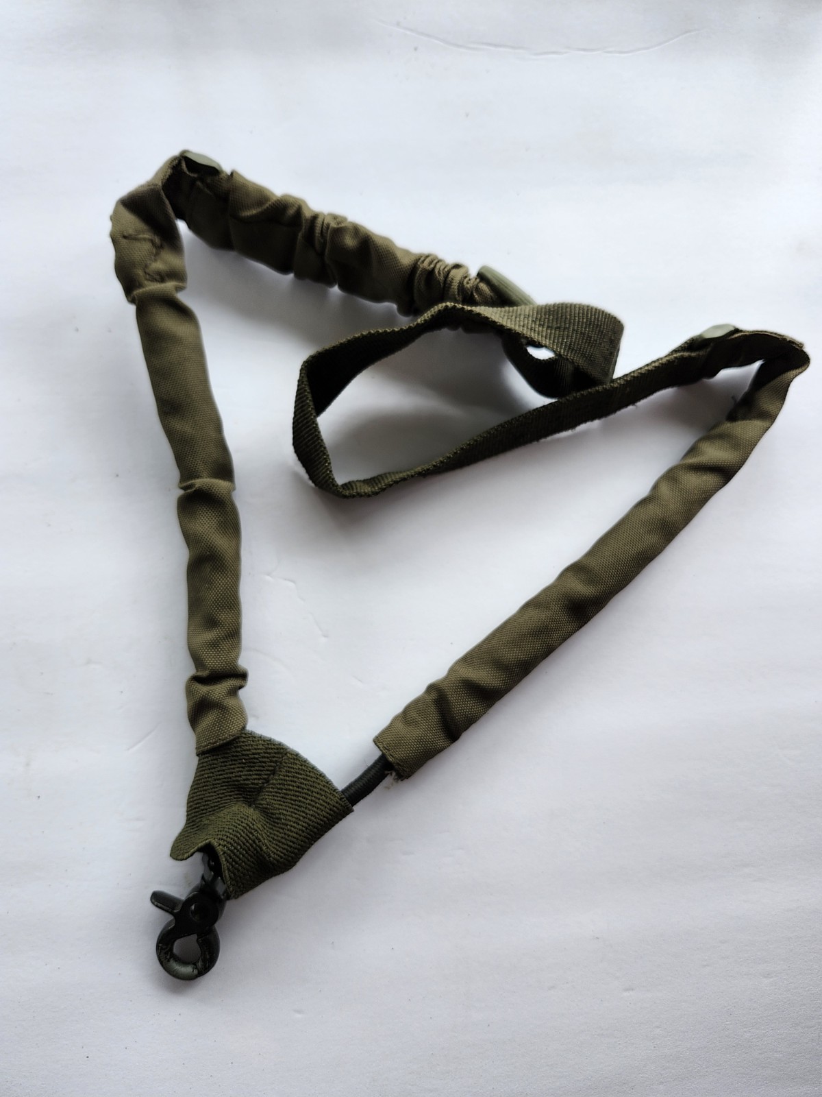 Green Adjustable Nylon Tactical Rifle Sling with Clip for Shooting