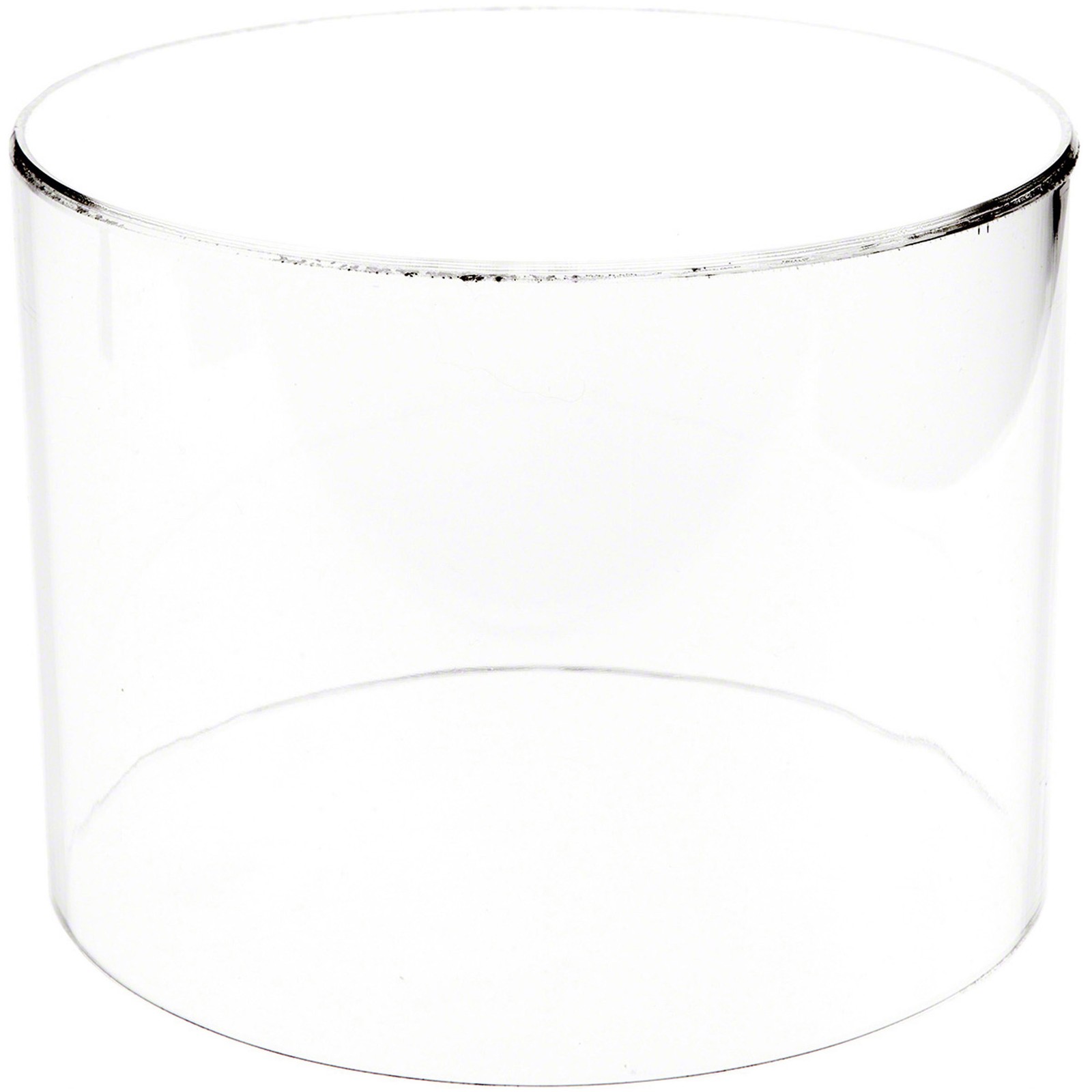 Plymor Clear Acrylic Round Cylinder Display Riser, 6" H x 8" D