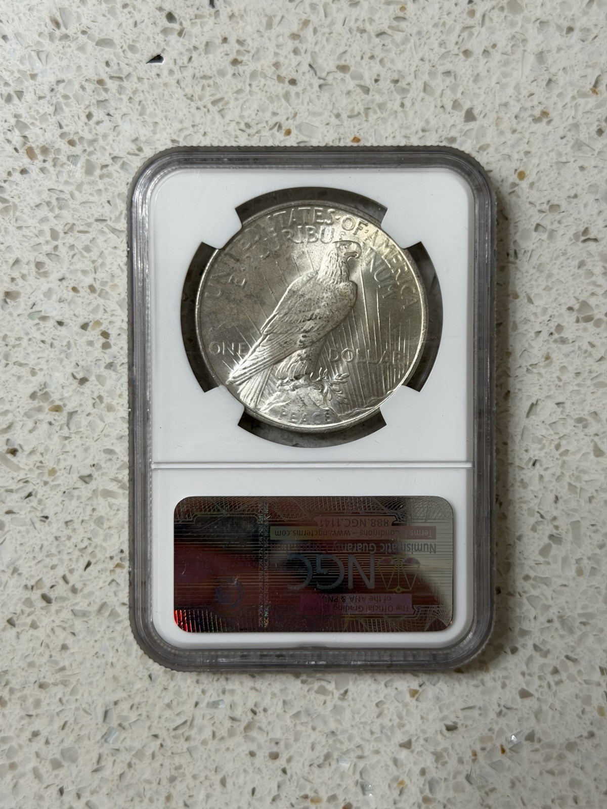 1922 Silver Peace Dollar $1 NGC MS65