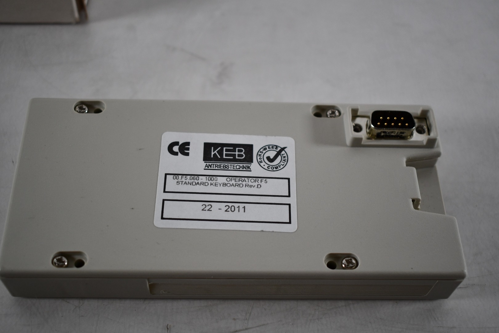 NEW KEB COMBIVERT OPERATOR F5 , DIN66019 KEYBOARD OPERATOR PANEL 22-2011