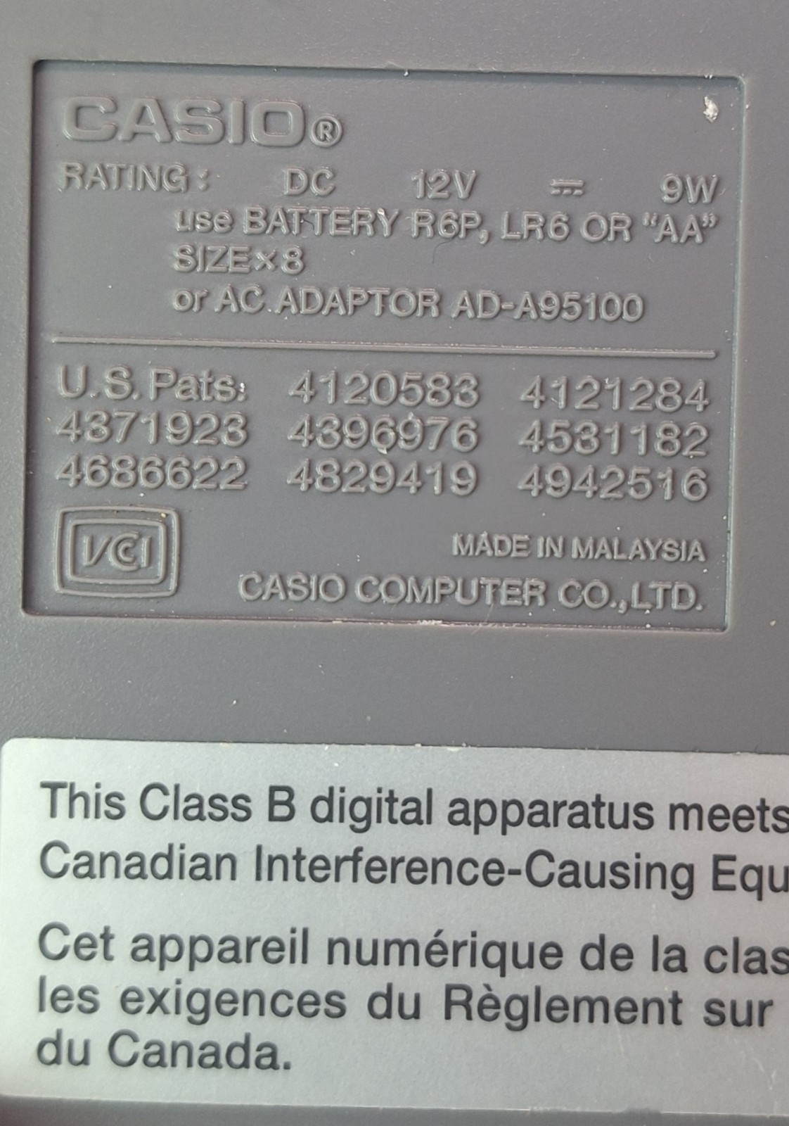 Casio KL-750 EZ-Label Printer Thermal Label Maker /w Manual Untested
