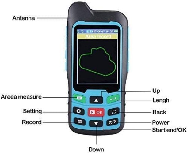 Versatile 2.4" LCD Handheld GPS with USB Connectivity for Surveying Needs