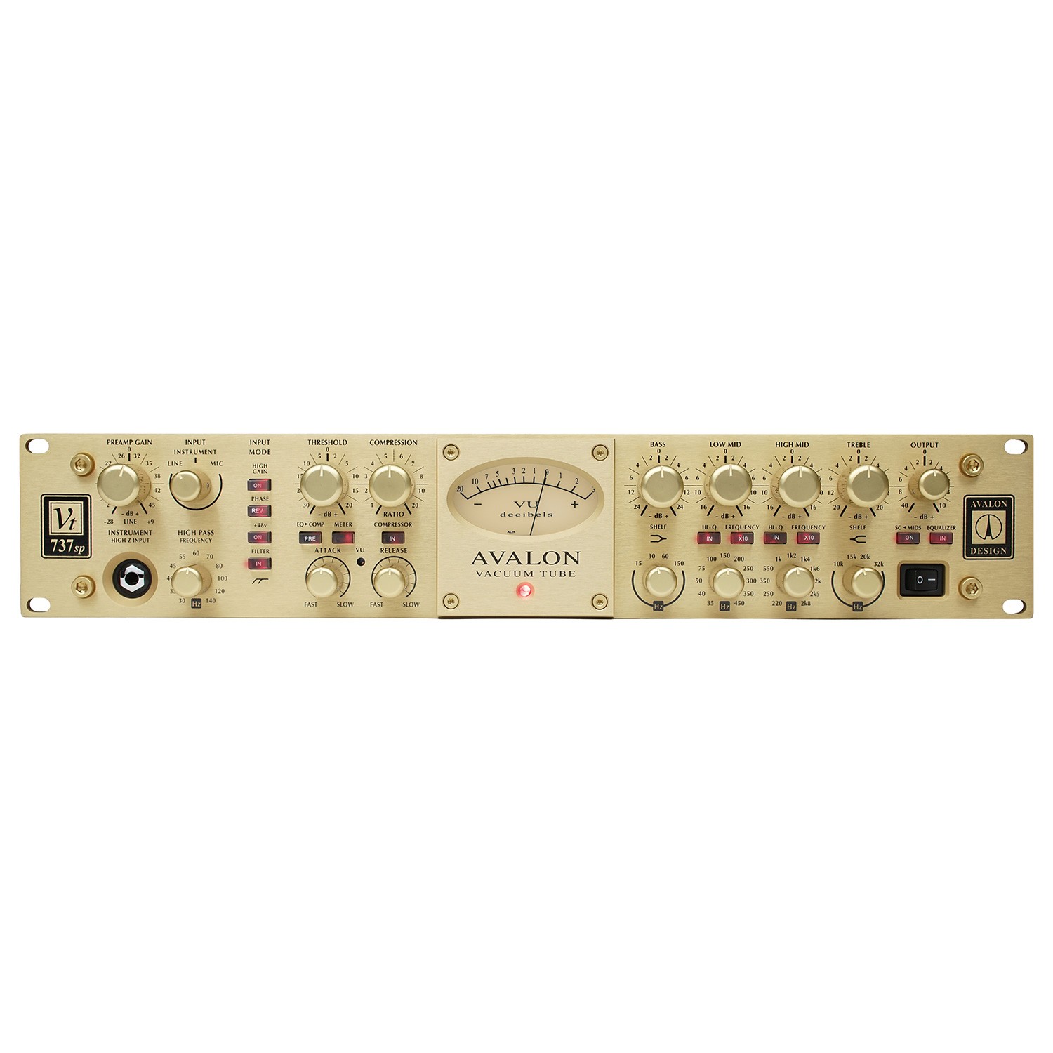 Avalon VT-737SP Tube Channel Strip - Limited Edition Gold (Demo Deal)